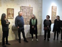 vernissage avec l'artiste Marc Bourlier - Agrandir l'image, .JPG 649,3 Ko (fenêtre modale)