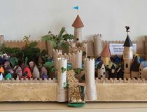 Château réalisé par les enfants de l'école du Clos du Vivier - Agrandir l'image, .JPG 92,7 Ko (fenêtre modale)