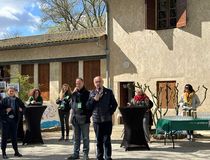 Discours de M Le Maire et l'adjoint au maire Rémi Daccord à Mission Nature - Agrandir l'image, .JPG 125,2 Ko (fenêtre modale)