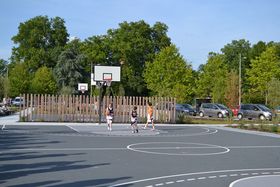 Les terrains de basket parc du Pélissey