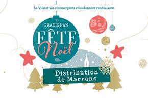 Gradignan fête Noël : distribution de marrons grillés